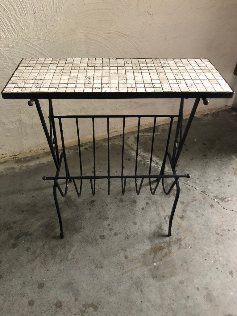 Porte-revues de table d'appoint rétro vintage, Enlèvement, Utilisé