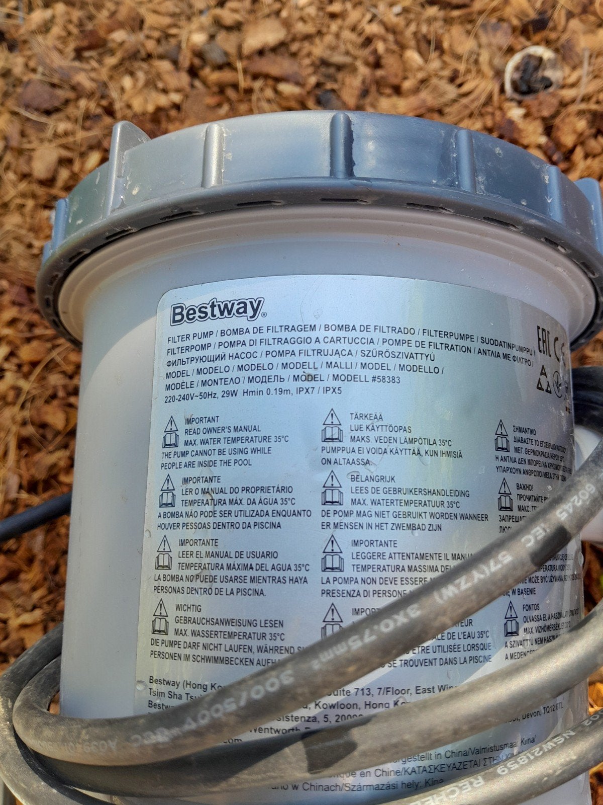 Filterpomp Bestway, Electroménager, Électroménager & Équipement Autre, Enlèvement