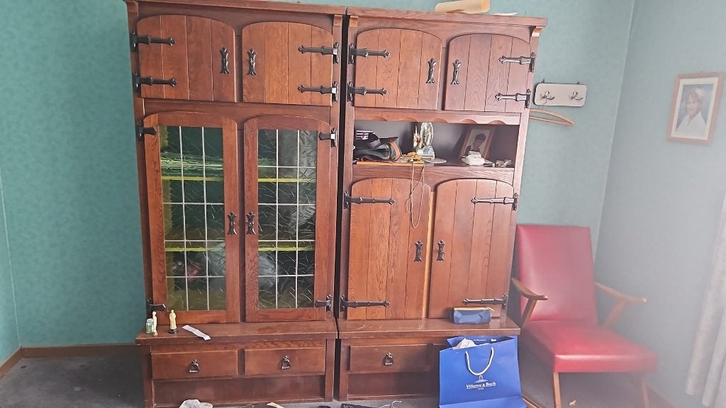 3 armoires en chêne gratuites, Antiquités & Art, Enlèvement