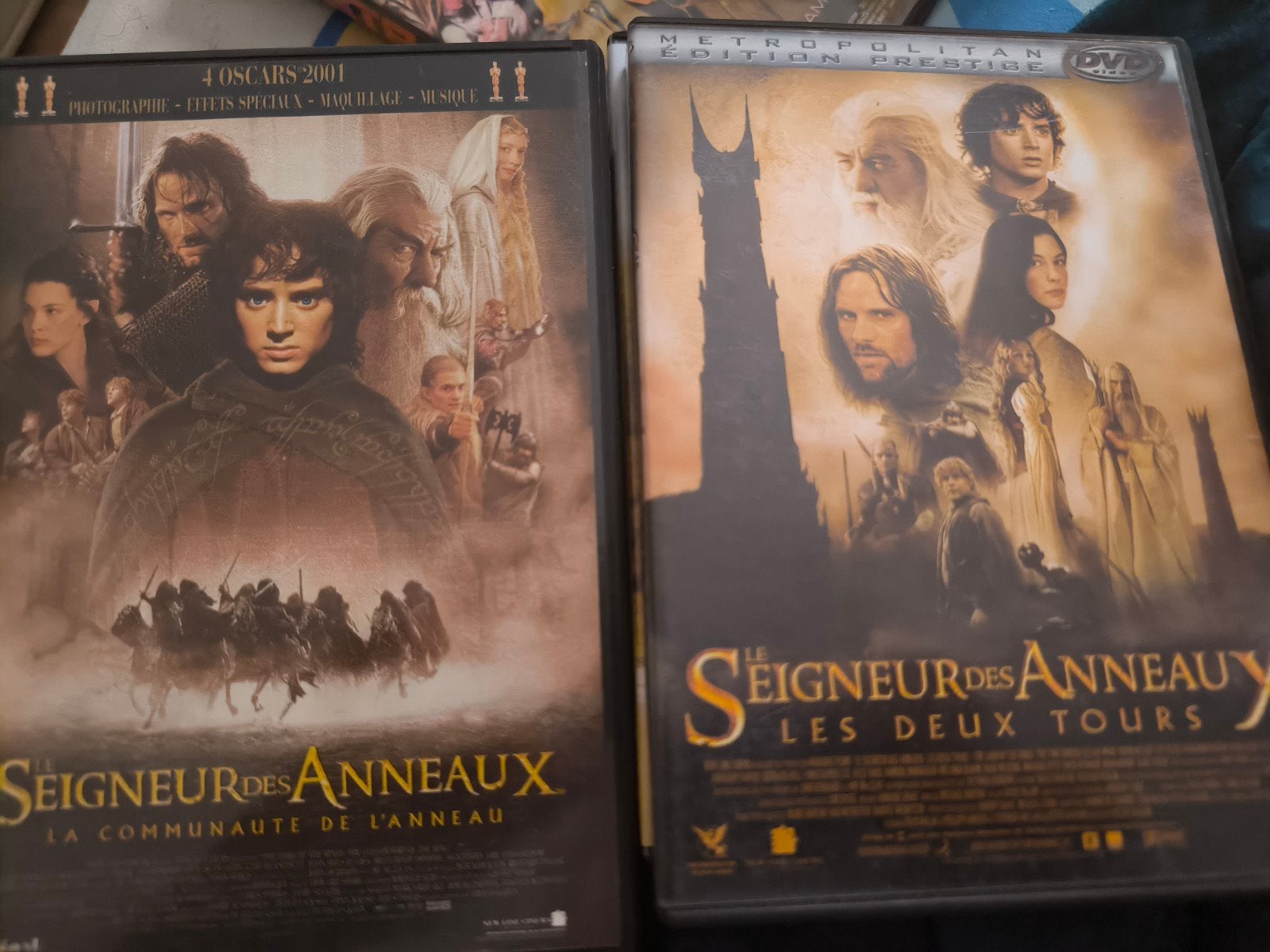 le seigneur des anneaux  2 dvd, Enlèvement ou Envoi