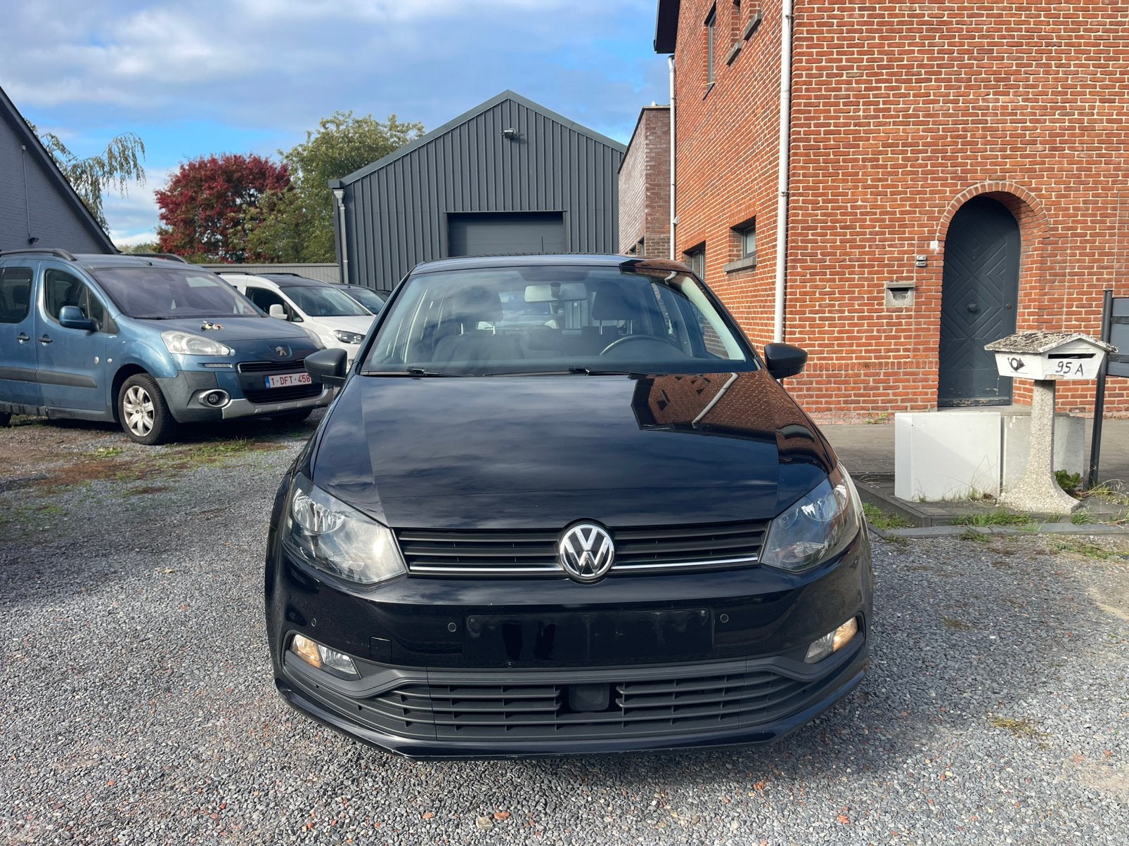 Volkswagen Polo 1.0i Benzine,Airco,Sensoren,Cruise control,., Auto's, Euro 6, Zwart, 3 cilinders, Polo