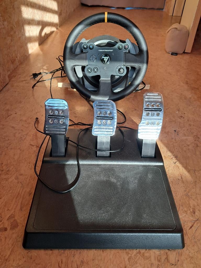 Thrustmaster TX leather edition PC+XBOX versie, Computers en Software, Joysticks, Ophalen, Zo goed als nieuw, Thrustmaster