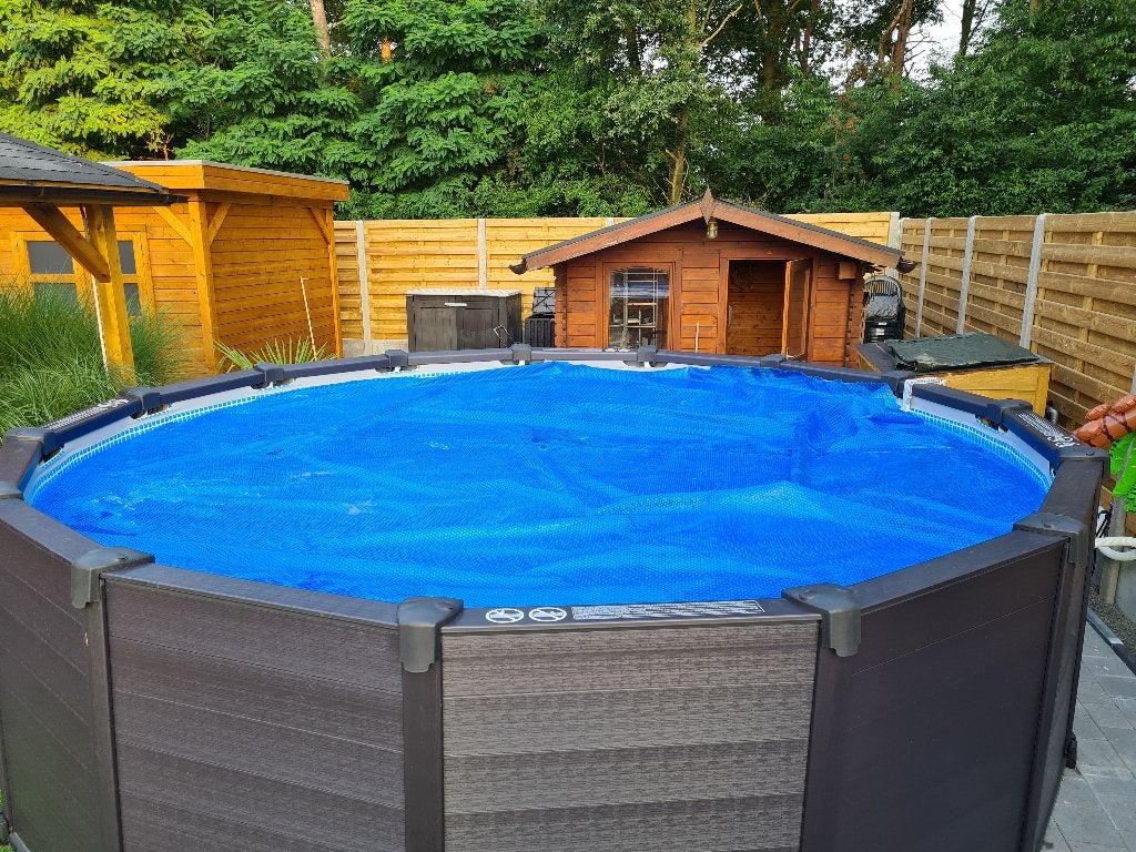 Zwembad intex graphite panel pool 478cm, Ophalen, Gebruikt, Filter