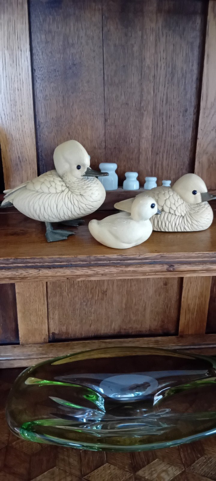 3 Oude beeldjes, eenden, Antiek en Kunst, Ophalen of Verzenden