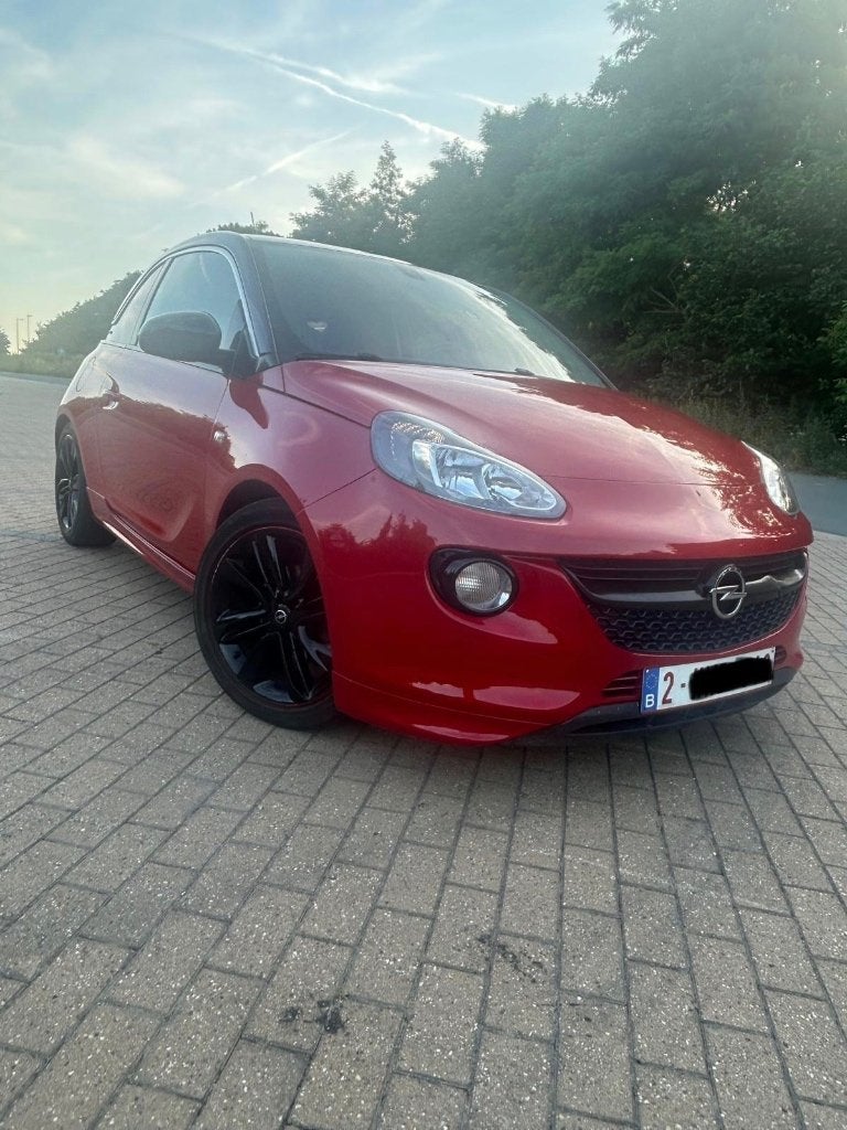 Opel Adam sport 2017 1.0 essence 66kw  150000km, Autos, Rouge, Cuir et Alcantara, Euro 6, Noir