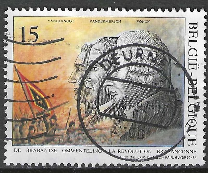 Belgie 1992 - Yvert/OBP 2482 - Brabantse Omwenteling (ST), Postzegels en Munten, Verzenden, Gestempeld, Gestempeld