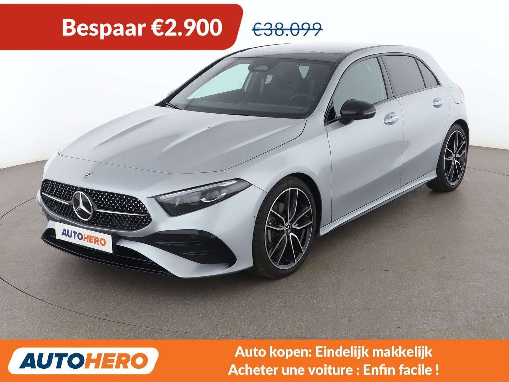 Mercedes-Benz A-Klasse 180 A 180 Special Edition AMG Line, Autos, Cuir, Achat, Autres carburants, Noir