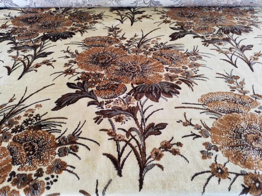 Grand tissu en velours fleuri, Neuf, Compatible avec la découpe, Natuur en Bloemen, Enlèvement