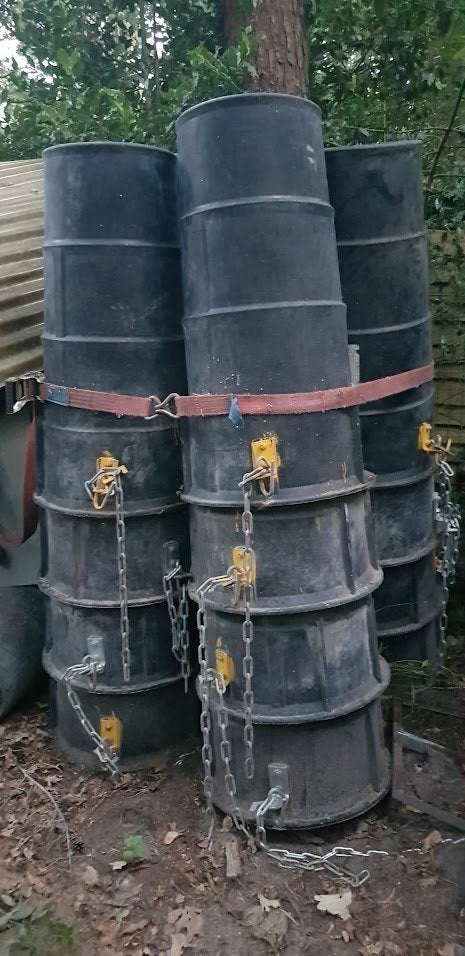 stortkoker 18 stuks van 1 meter, Ophalen