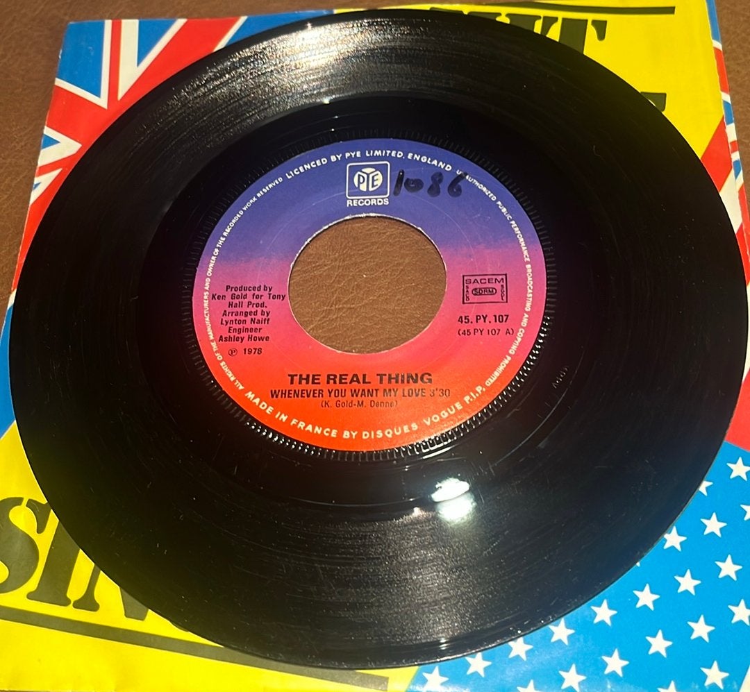 The Real Thing ‎– Whenever You Want My Love - 7” vinyl singl, Ophalen of Verzenden, Gebruikt
