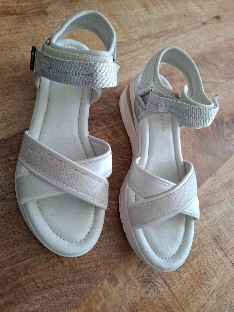 Sandalen Tamaris, Wit, Nieuw, Sandalen of Muiltjes, Ophalen