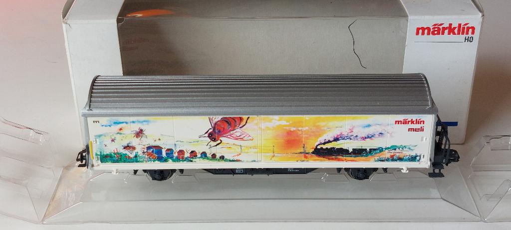 SNCB/NMBS MARKLIN WAGON HBIS *MELI* HO*AC, Analogique, Courant alternatif, Wagon, Utilisé