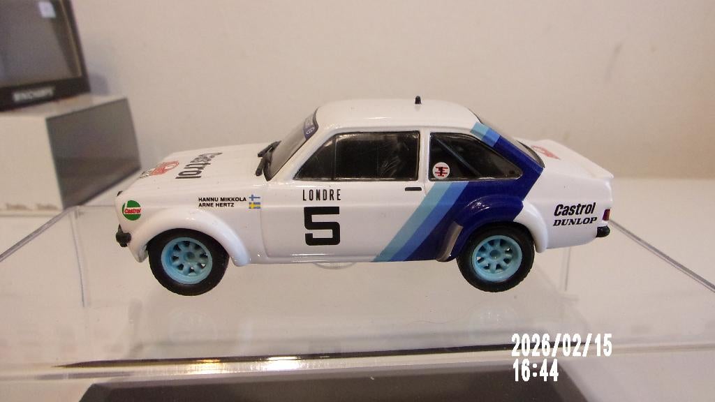 FORD ESCORT RS 1.8.M-C 79 H.MIKKOLA.IXO 1/43 COMME NEUVE, Ophalen of Verzenden, Zo goed als nieuw, Auto, Overige merken