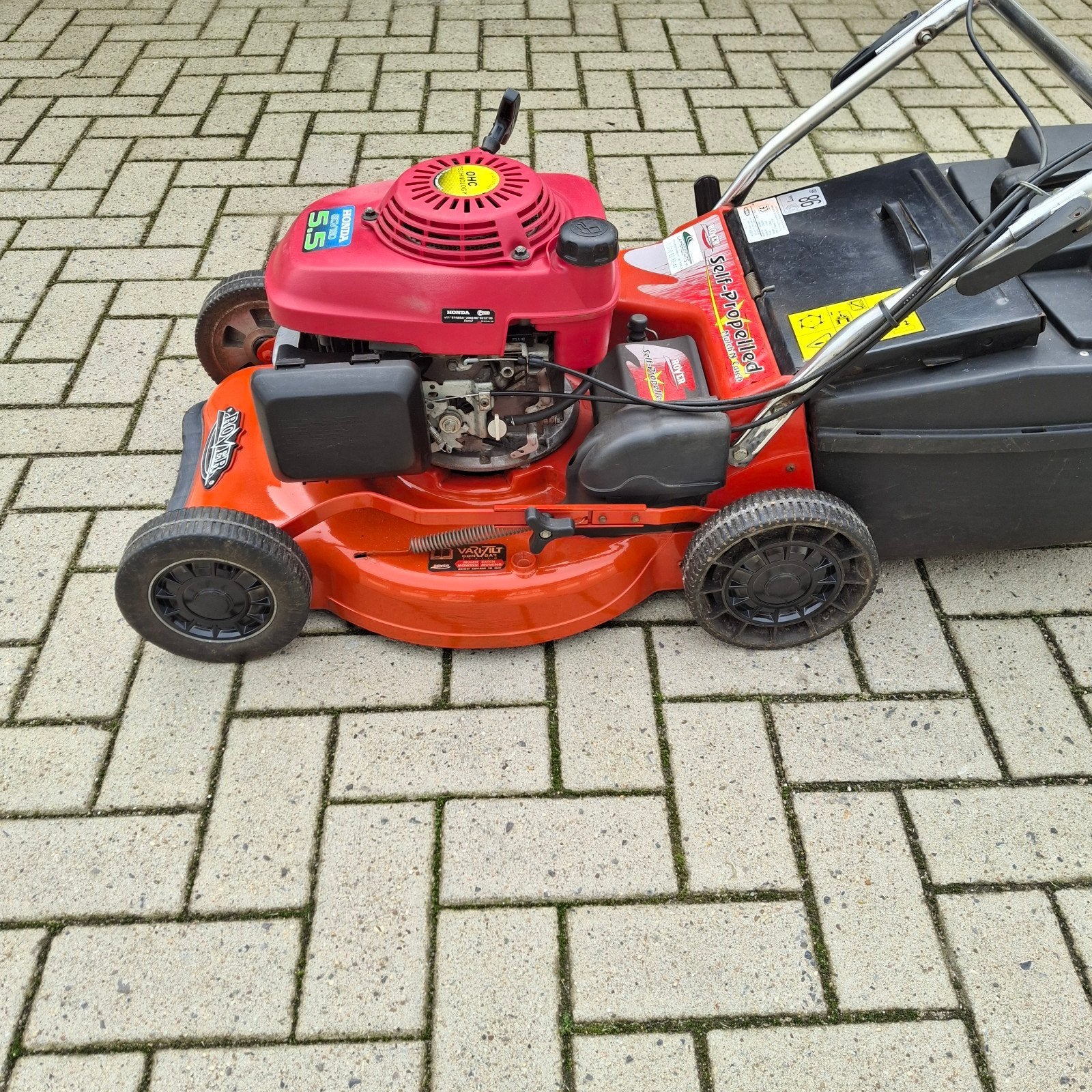 grasmaaier Rover met honda moter GCV160 5.5 pk, Ophalen, Cirkelmaaier, Mulchfunctie, Benzine-grasmaaier