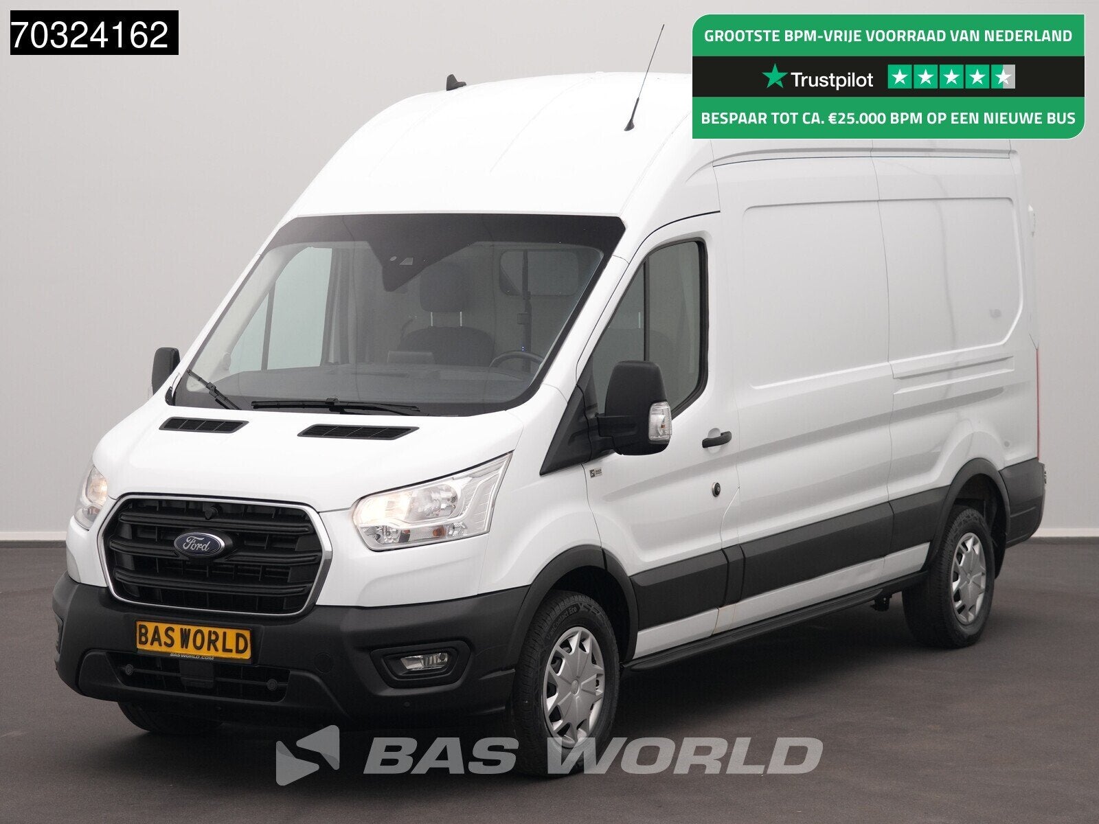Ford Transit 170pk Automaat Hoog Dak L3H3 Trekhaak Airco Cru, Achat, Entreprise, 2 places, Diesel