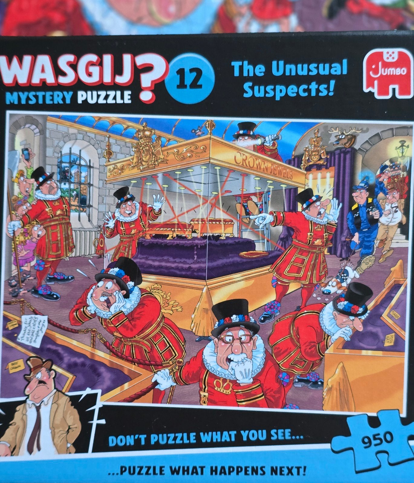 Wasgij Mystery nr. 12 The unusual suspects (950 st), Enlèvement, 500 à 1500 pièces, Comme neuf, Puzzle