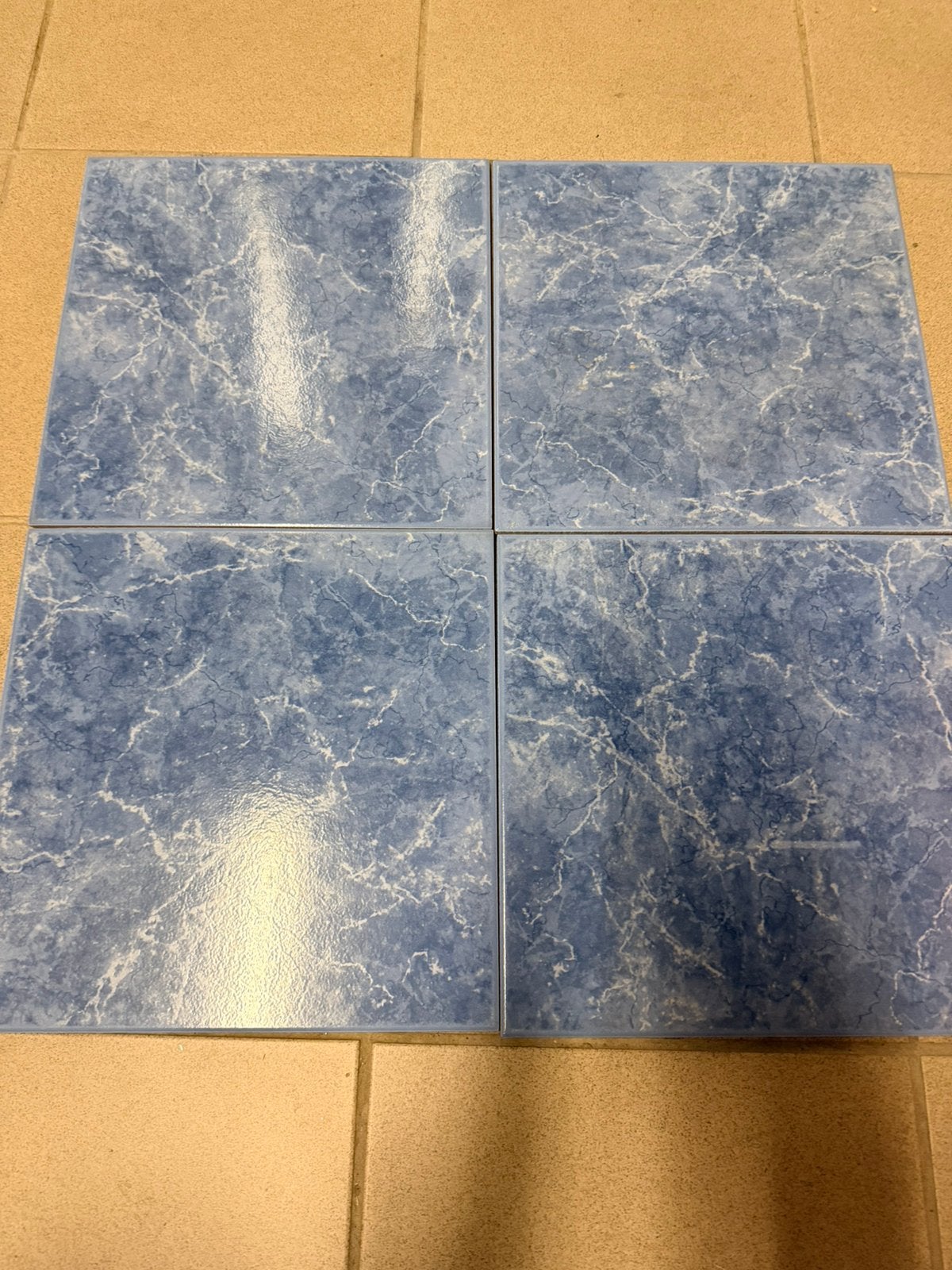 Carrelage 30x30, Maison & Meubles, Ameublement | Revêtements de sol, Comme neuf, Enlèvement, Autres types, Bleu