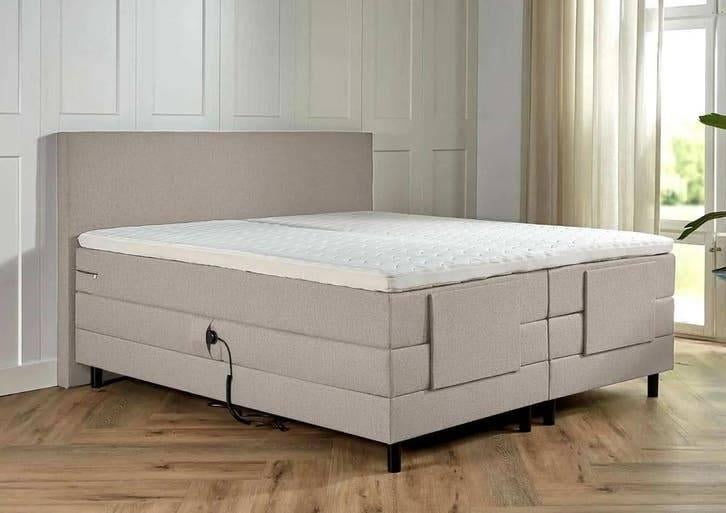 ACTIE! Elektrische Boxspring Verona 180x200 – Beige, Huis en Inrichting, Ophalen of Verzenden, Beige