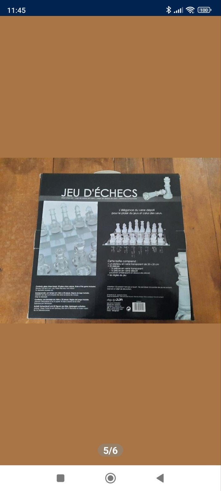 A vendre jeu d'échecs neuf jamais utilisé 30€, 1 ou 2 joueurs, Enlèvement, Neuf, Jeu de voyage