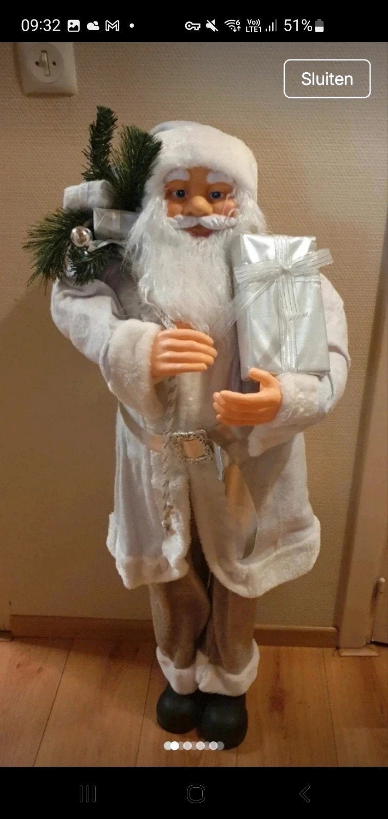 super beau grand Père Noël avec des colis de 1 mètre, Enlèvement ou Envoi