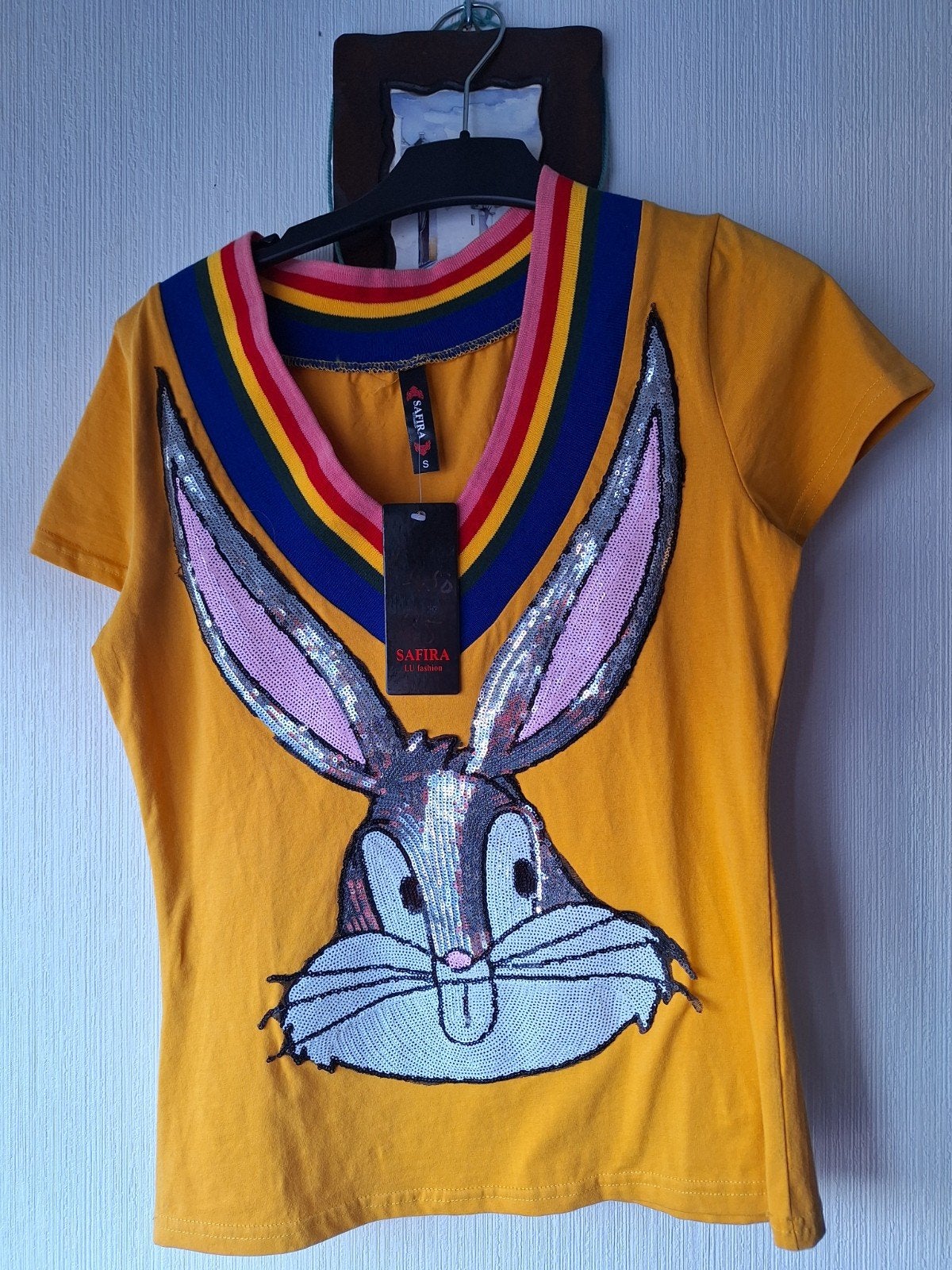 ◼️ T-SHIRT MERK SAFIRA MAAT SMALL --- WP 69,50€, Ophalen, SAFIRA, Geel, Nieuw