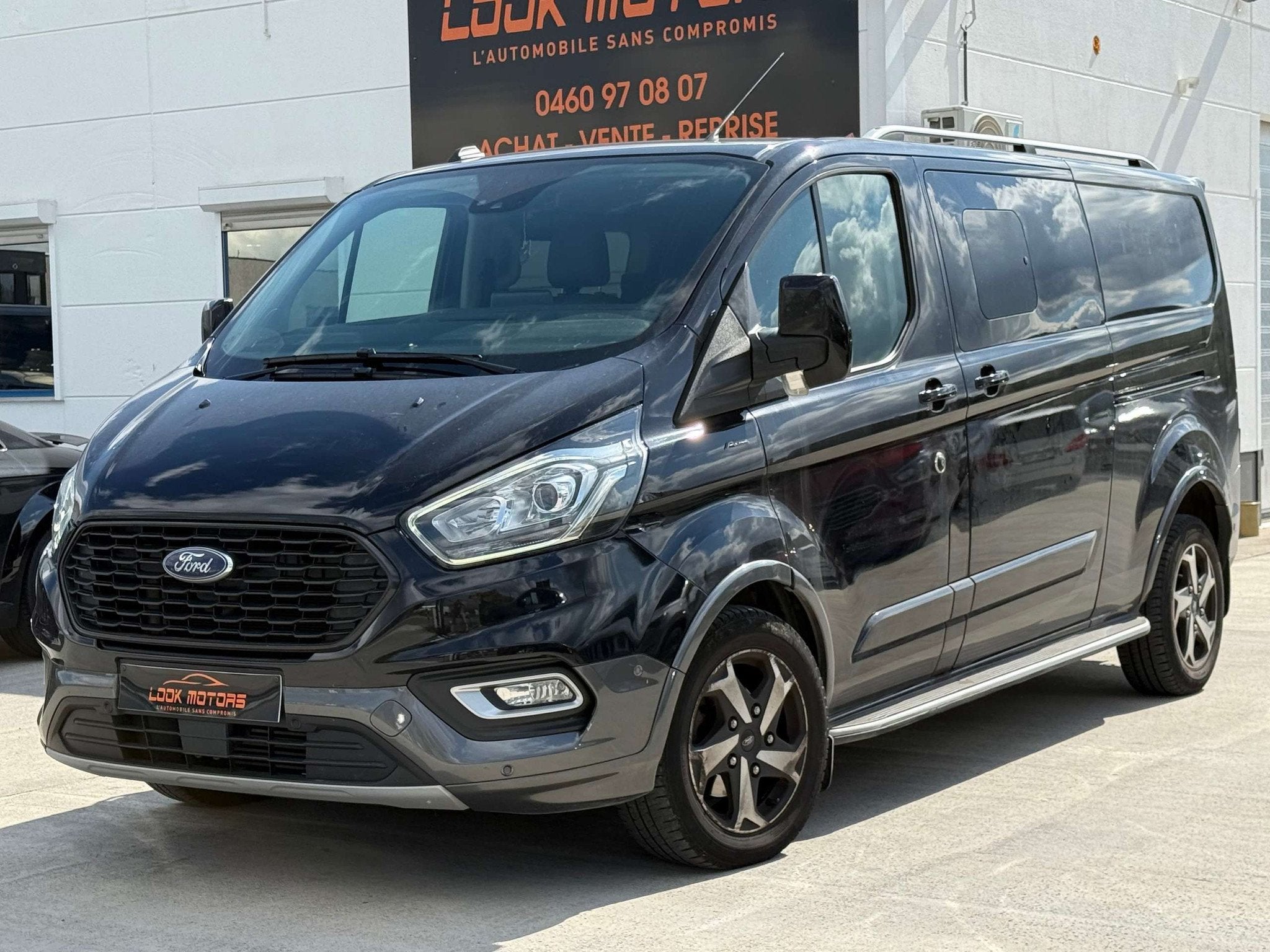 Ford Transit Custom 2.0 TDCi ACTIVE LONG CHASSIS 170cv 5 pla, Autos, Camionnettes & Utilitaires, Cuir, Achat, 227 g/km, Entreprise