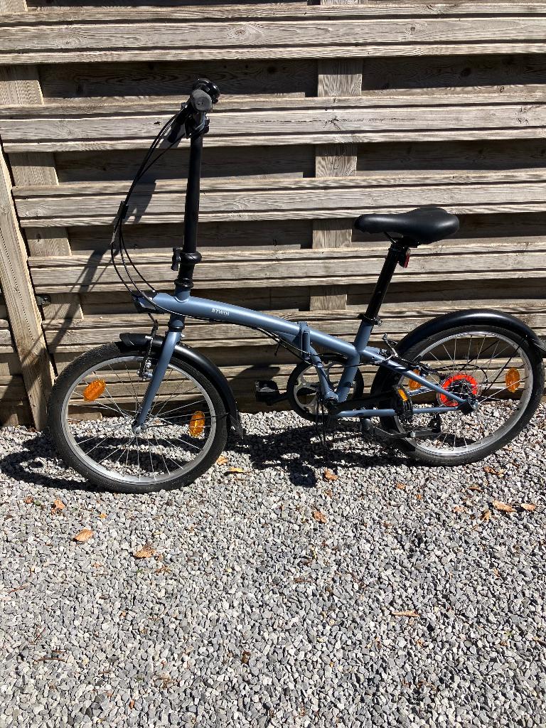 BTWIN Vouwfiets Fold 120 grijs   Nieuw!, Ophalen, Nieuw, Overige merken, Versnellingen