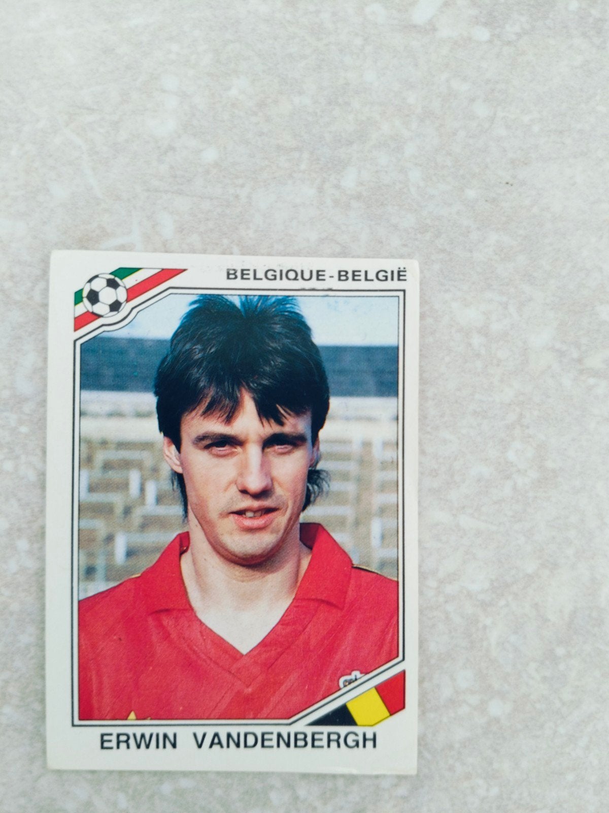 Panini sticker Mexico 86 Erwin Vandenbergh, Enlèvement ou Envoi, Autocollant