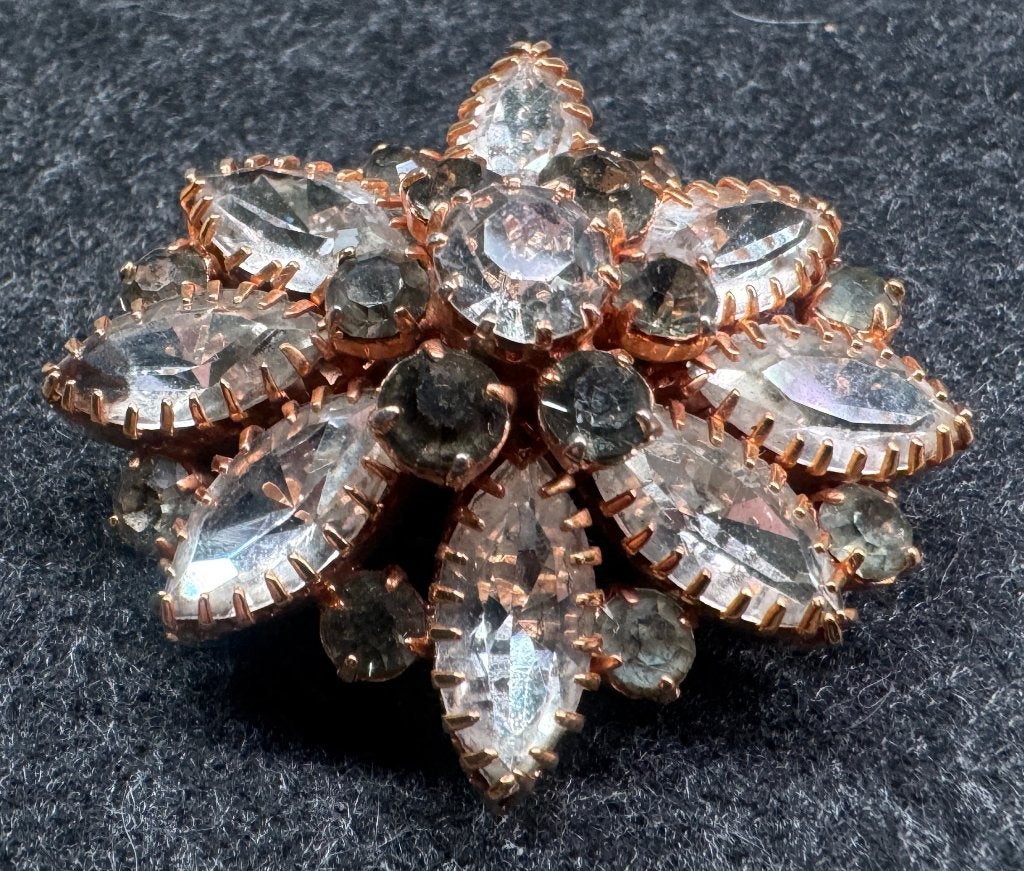 Broche Vintage Années 1960, Bijoux, Sacs & Beauté, Bijoux anciens, Enlèvement ou Envoi, Autres matériaux, Broche