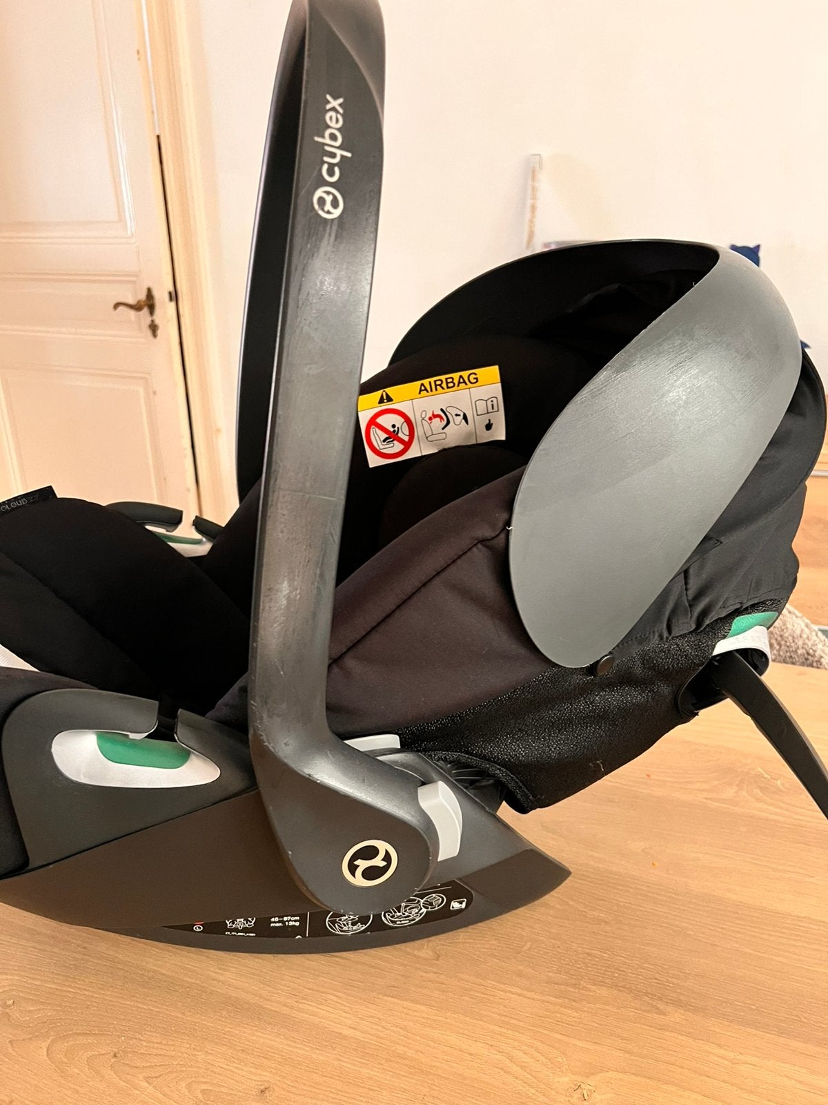 Cosy CYBEX Z cloud noir + base isofix, Enlèvement, Comme neuf, Isofix