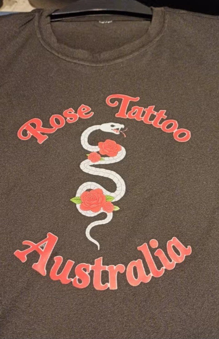 Nieuwe T-shirt van Rockband Rose Tattoo, Kleding | Heren, T-shirts, Ophalen