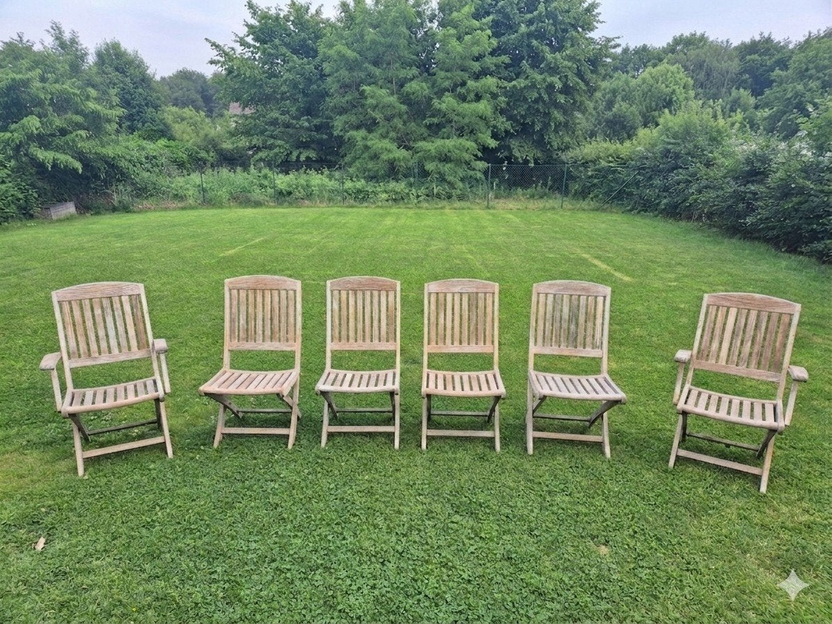 Chaises de jardin en teck, Tuin en Terras, Tuinstoelen, Ophalen