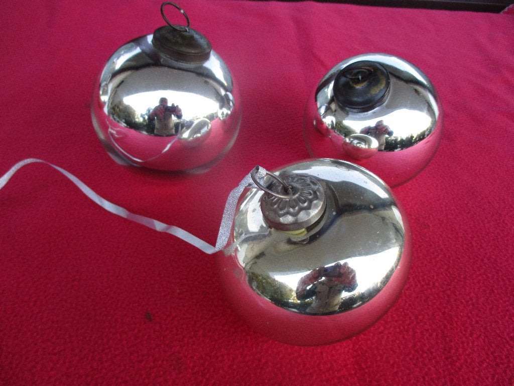 3 Kerstballen, Ophalen of Verzenden, Gebruikt