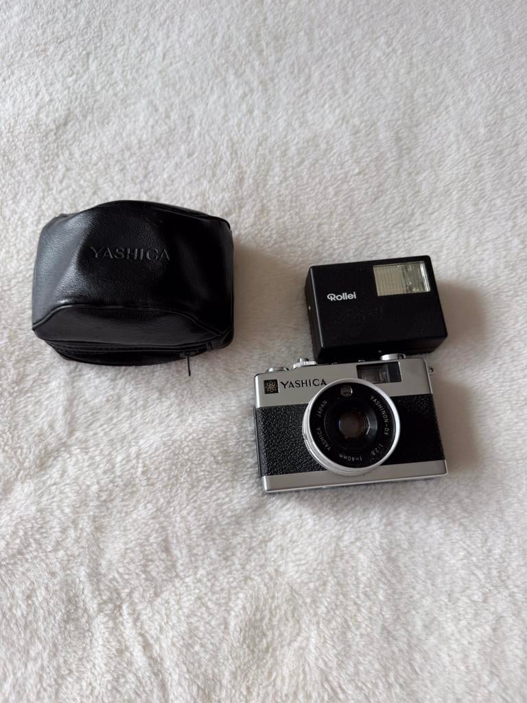 Yashica Electro 35 MC met Rollei flash, Enlèvement, Utilisé, Compact, Autres Marques