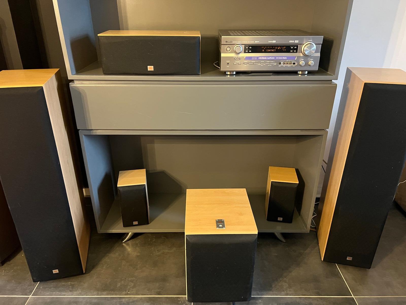 Ensemble JBL Northridge et ampli Yamaha, 7.1-systeem, Gebruikt, 70 watt of meer, Ophalen