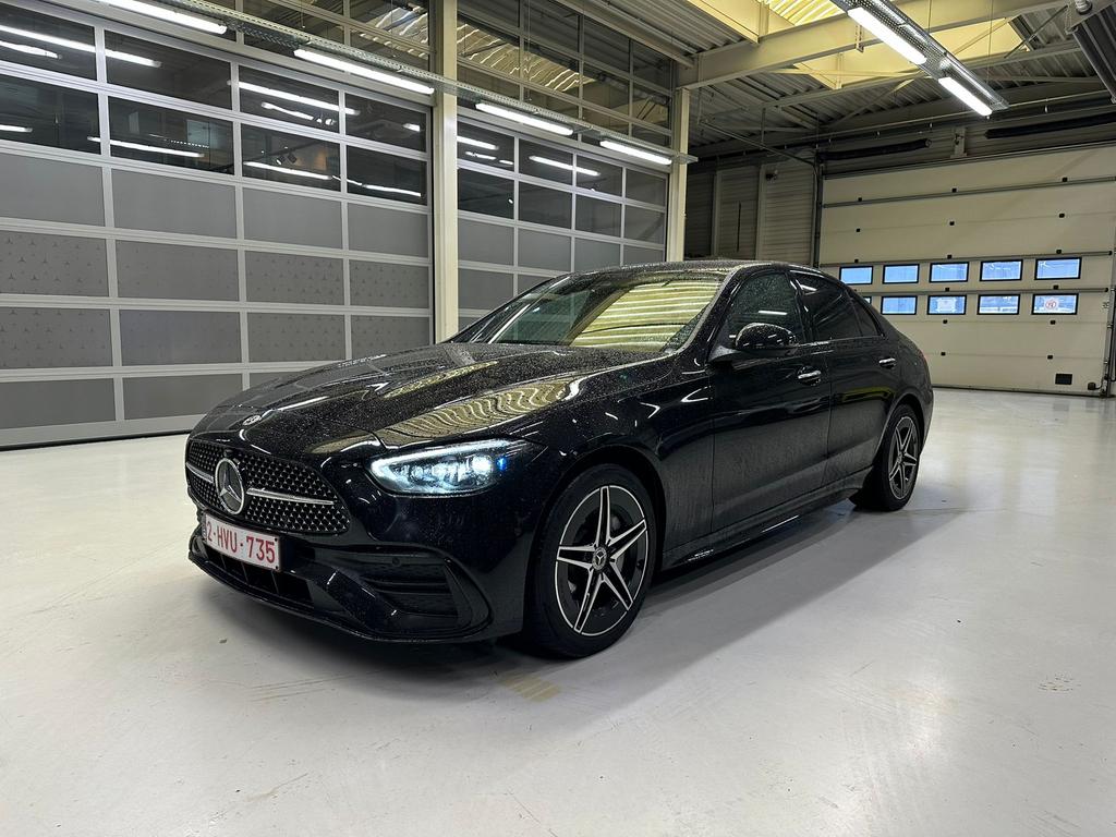MERCEDES C 300e AMG LINE, Auto's, Mercedes-Benz, Automaat, Achterwielaandrijving, Zwart, Leder