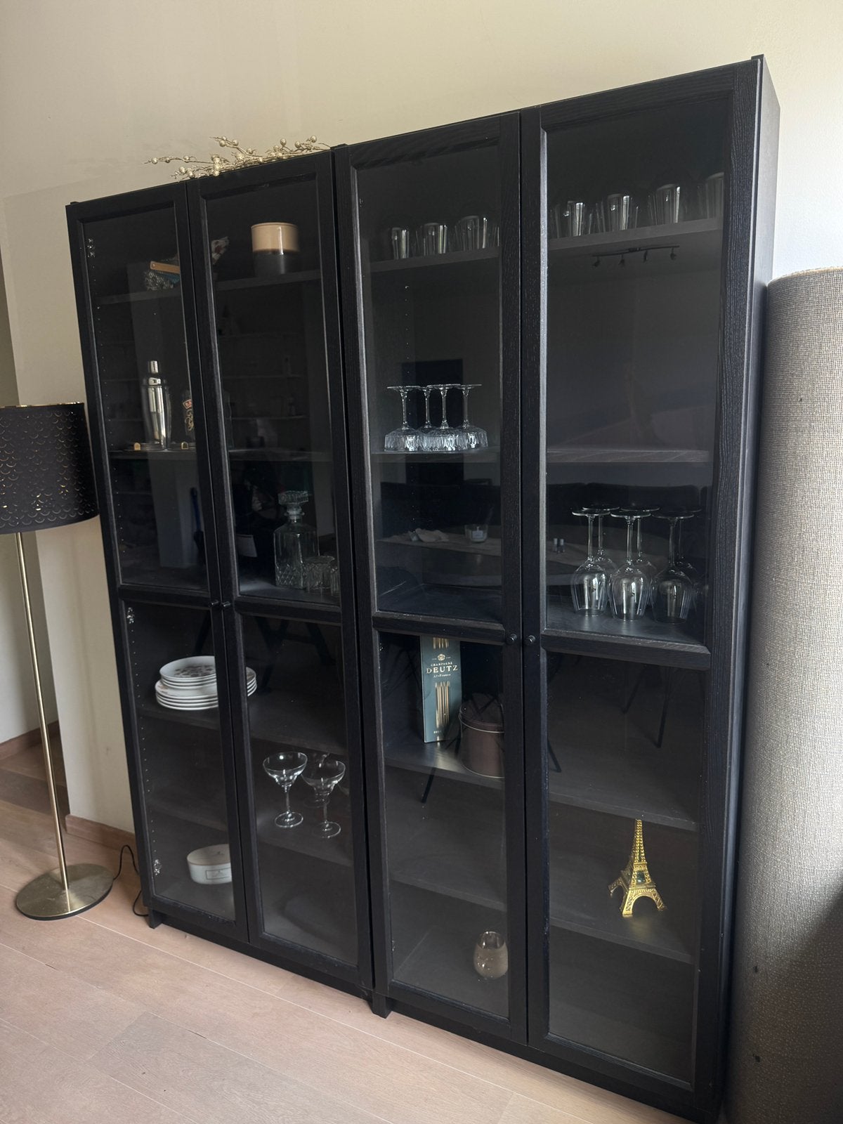 Billy / Oxberg kast, Maison & Meubles, Armoires | Casiers, Enlèvement, Comme neuf