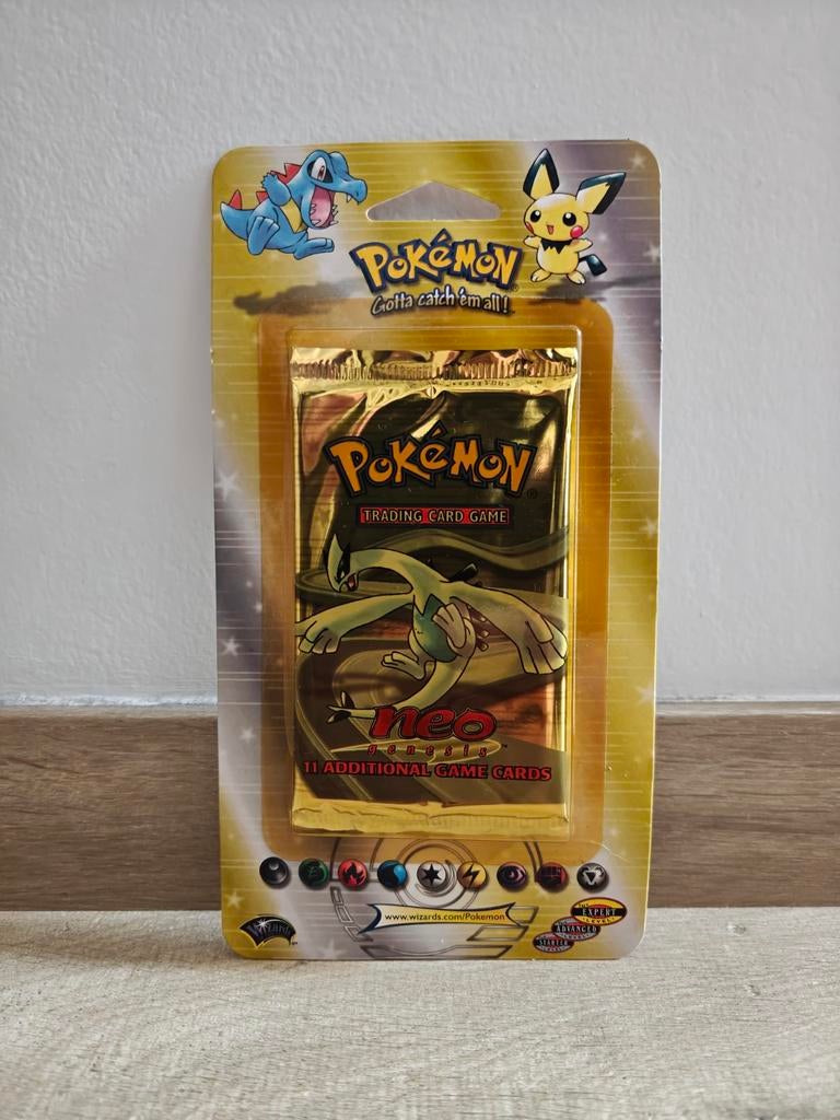 Pokémon neo genesis blister WOTC, Ophalen of Verzenden, Nieuw, Booster, Foil