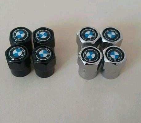 Ensemble de bouchons de valve Bmw en métal argenté ou noir, Enlèvement ou Envoi