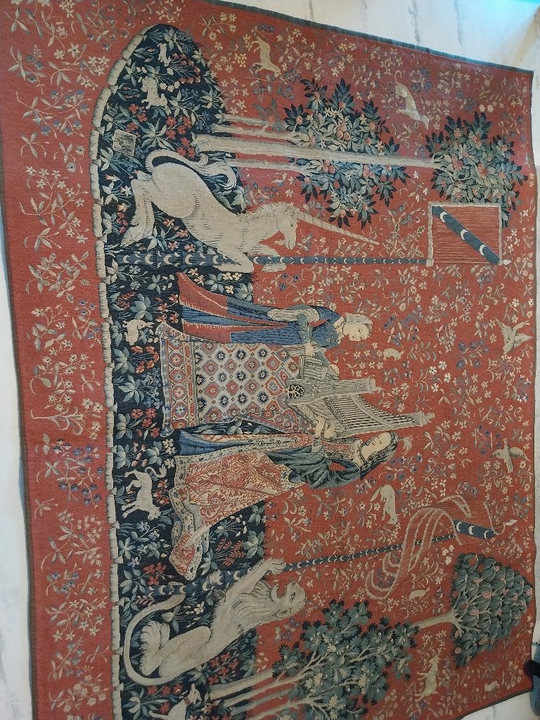 Wandtapijt Dame a l'orgue - Metrax - 180x240 cm, Ophalen