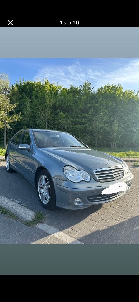 Mercedes Benz C180 Compressor, Auto's, Stof, Zwart, 5 deurs, Particulier