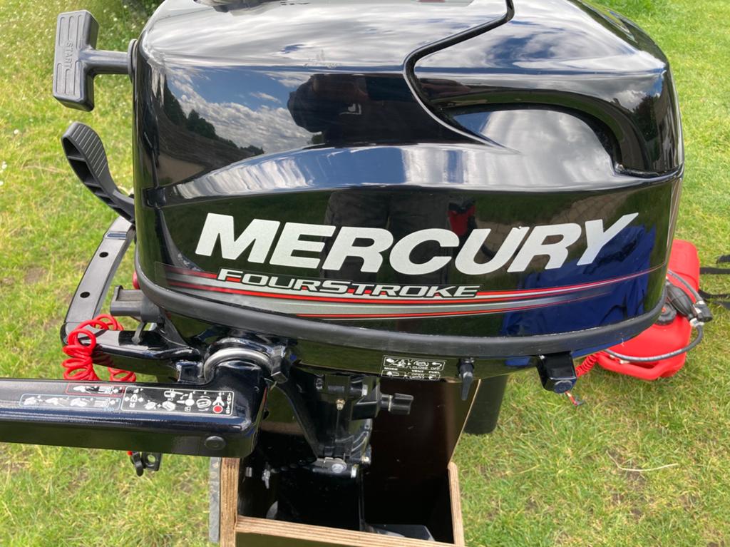 Rubberboot Beekman met Mercury 6 PK motor, Watersport en Boten, Ophalen, Zo goed als nieuw