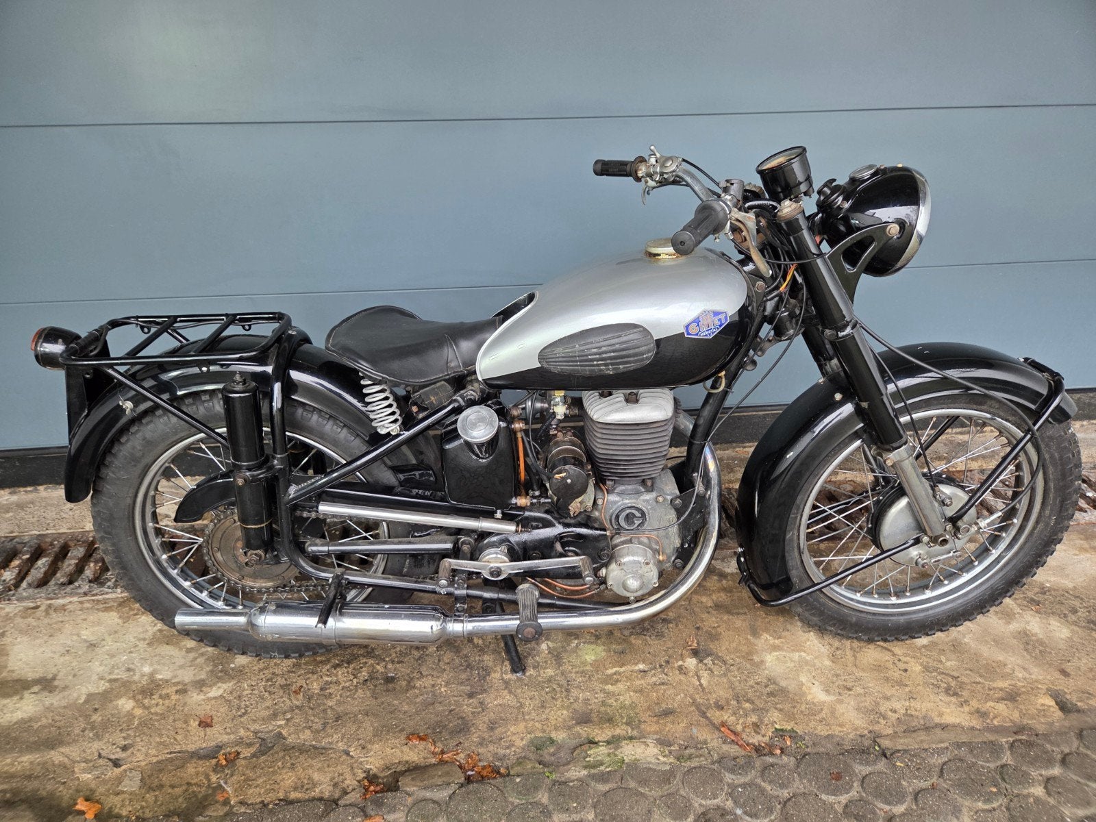 Gillet Estafette 500 CC  zijklepper,1952 zwart grijs., Gebruikt, 1 cilinder, 500 cc