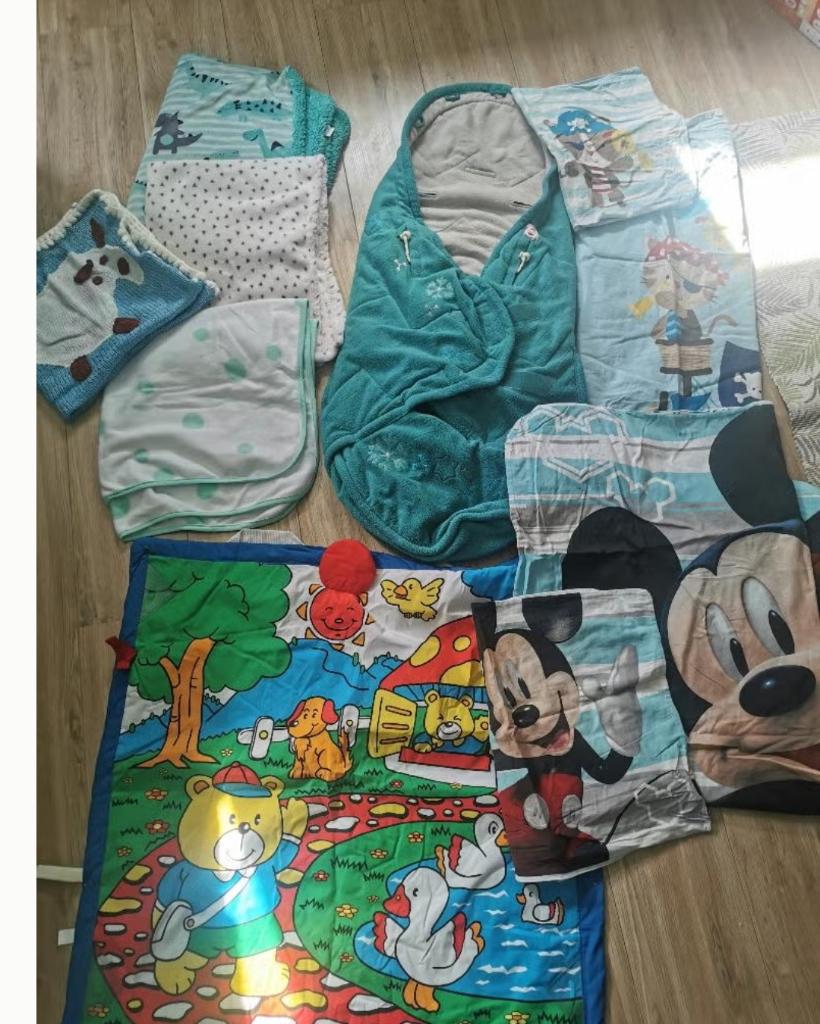 Grenouillère, draps, couvertures bébé, Ophalen, Zo goed als nieuw, Slaapzak