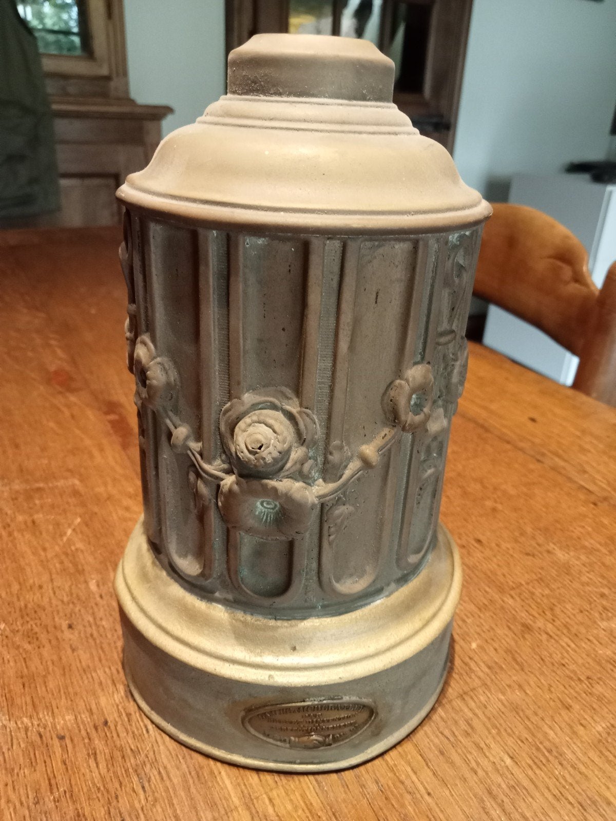 Ancien réservoir ou pied de lampe à pétrole ou huile, Antiquités & Art, Enlèvement ou Envoi