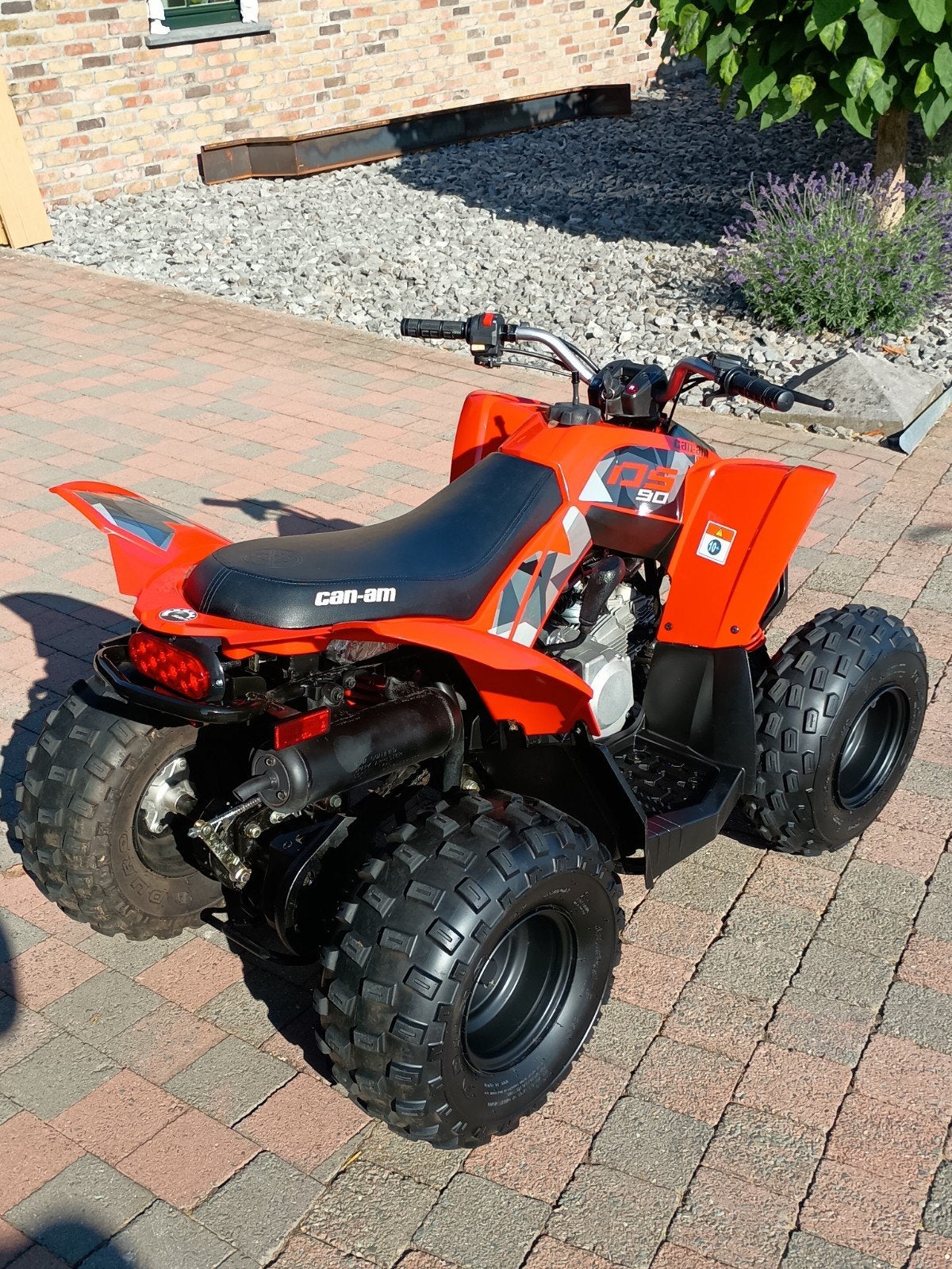 Quad Enfant / Adolescent "CAN AM DS 90" Avec Marche Arrière, Motos, 90 cm³, Jusqu'à 11 kW, 1 cylindre