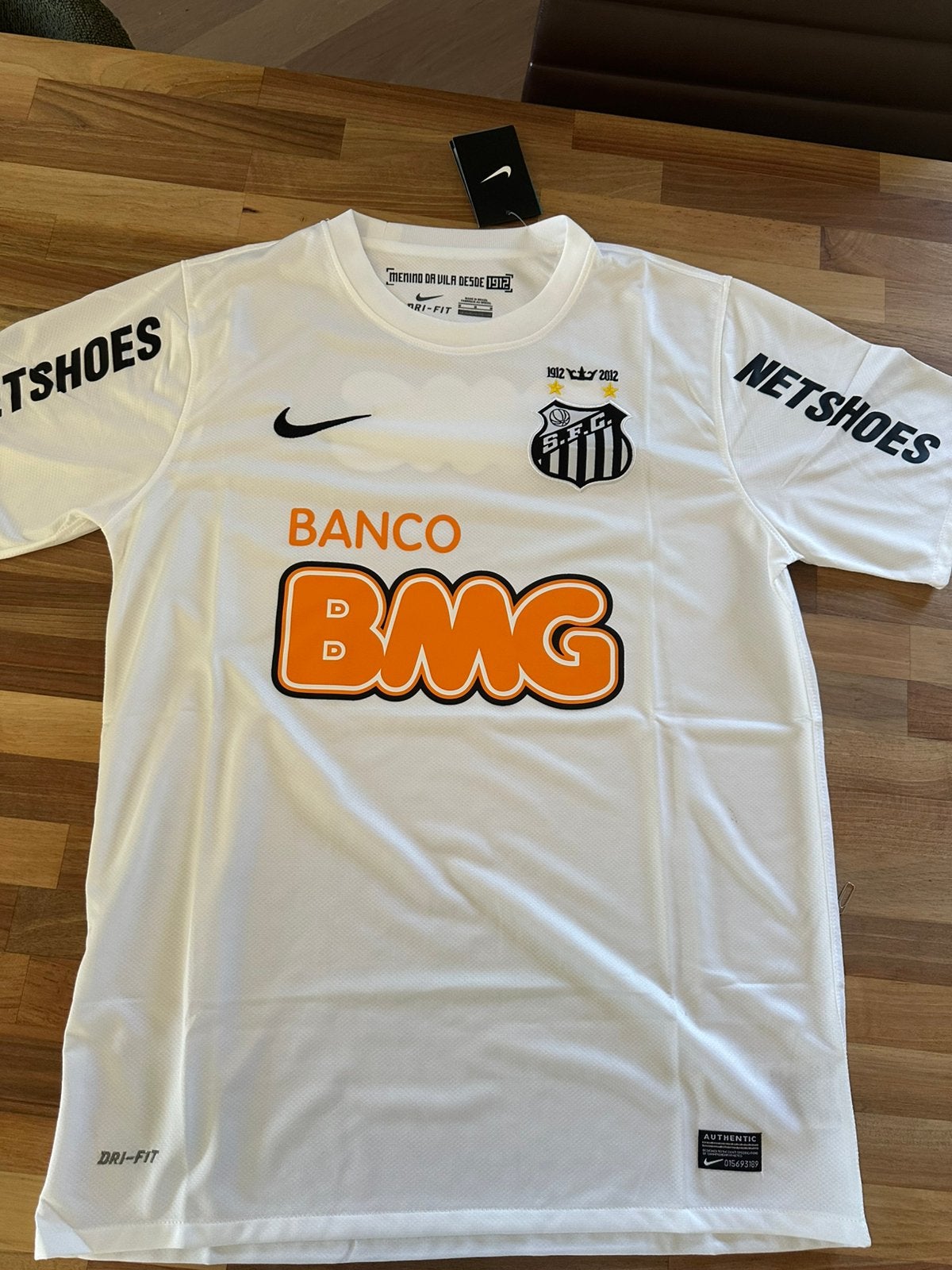 Vintage Santos FC football shirt, Maat M, Verzenden, Zo goed als nieuw, Shirt