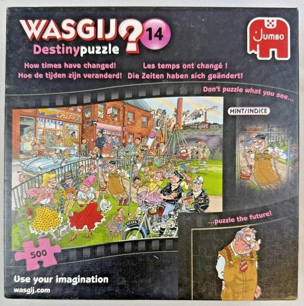 Puzzle 500 de Wasgij Destiny 14 Comment les temps ont changé, Envoi, 500 à 1500 pièces, Comme neuf, Puzzle