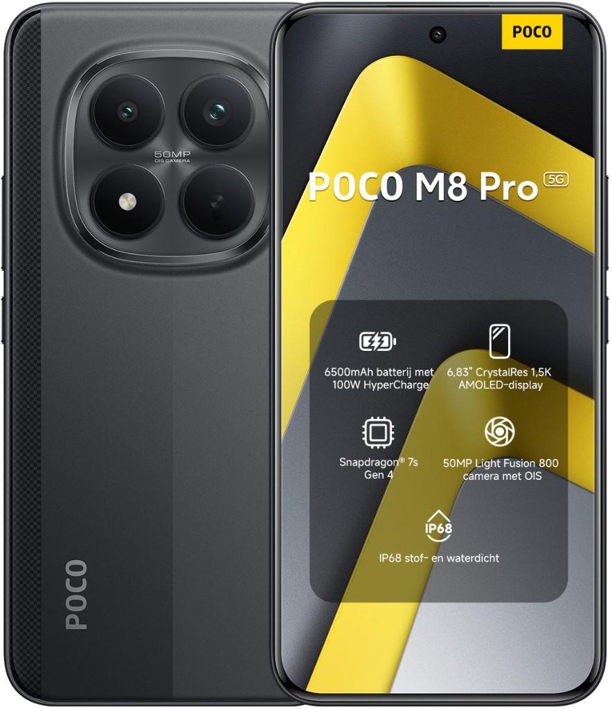 Poco M8 Pro 5G 512 Go noir, Télécoms, Enlèvement ou Envoi, Comme neuf, POCO, Sans abonnement
