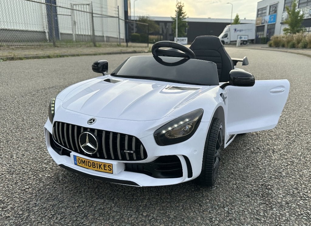 Mercedes-Benz GT-R AMG wit 12V Afstandsbediening, MP3, AUX!, Kinderen en Baby's, Ophalen of Verzenden, Nieuw